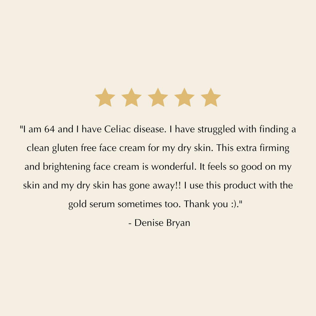 Gold Infusion Face Cream for Dull, Mature Skin – Brightening & Firming, Nut-Free