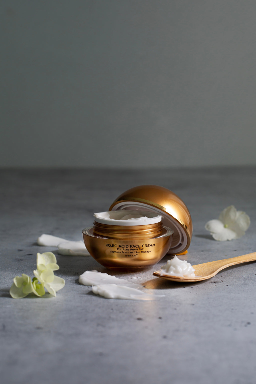 Kojic Acid Brightening Face Cream – Fades Dark Spots on Acne-Prone Sensitive Skin, Nut-Free