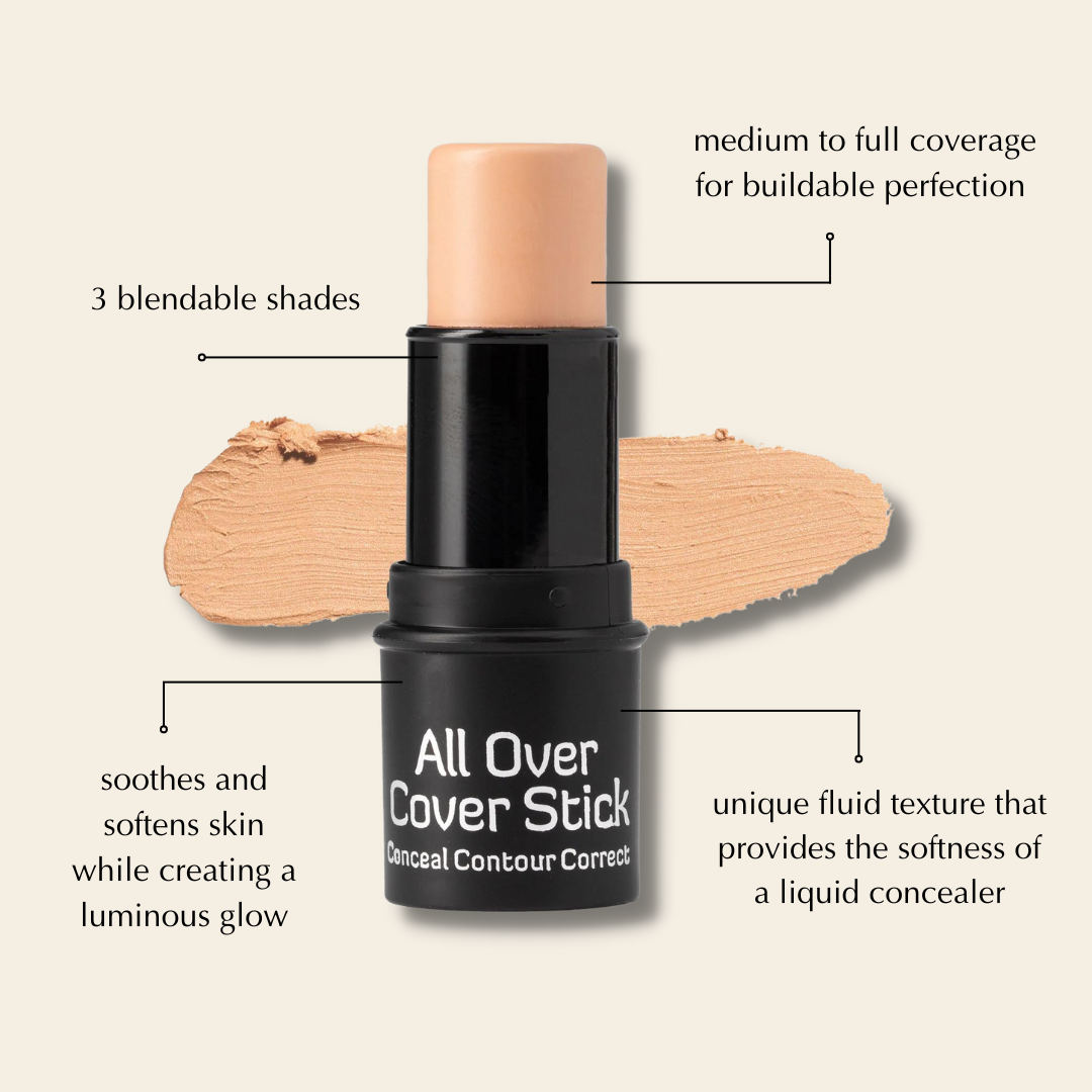 Color-Correcting Concealer Stick for Dark Circles – Creaseless on Mature Skin, Nut-Free