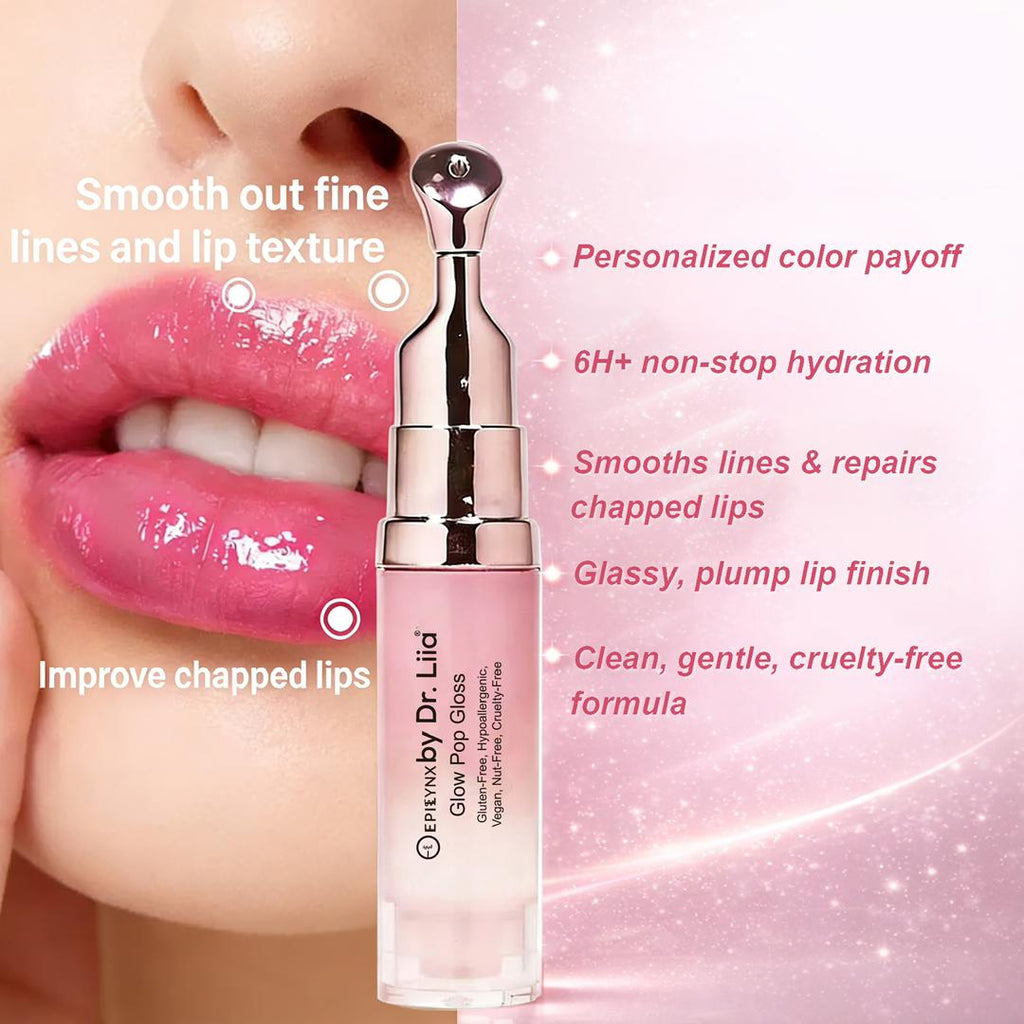 All-Day Lip Stain for Dry, Thinning Lips – Color-Changing Tint in 9 Shades, Nut-Free