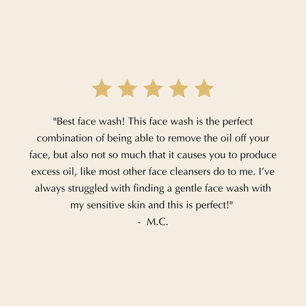 Oil-Free Foaming Face Wash for Acne-Prone Sensitive Skin – Aloe & Ashwagandha, Gluten-Free