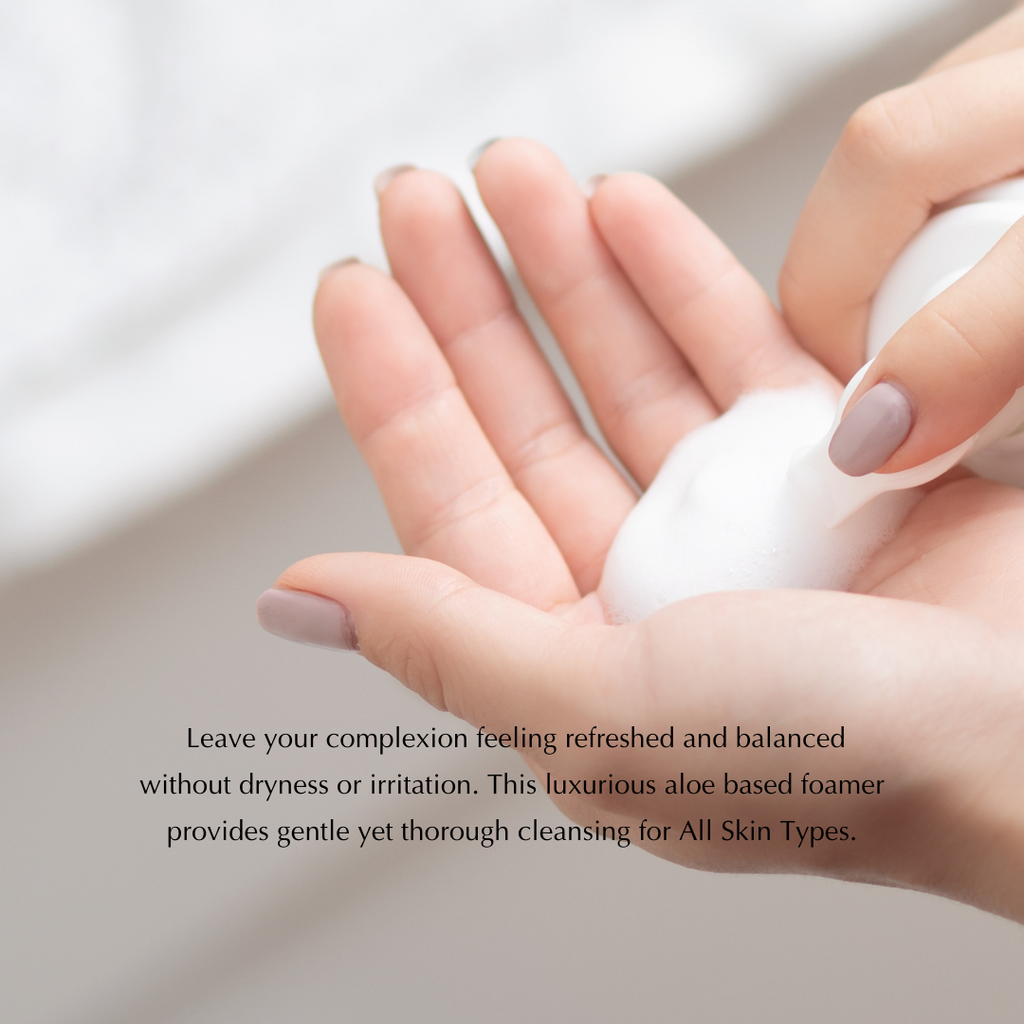 Oil-Free Foaming Face Wash for Acne-Prone Sensitive Skin – Aloe & Ashwagandha, Gluten-Free
